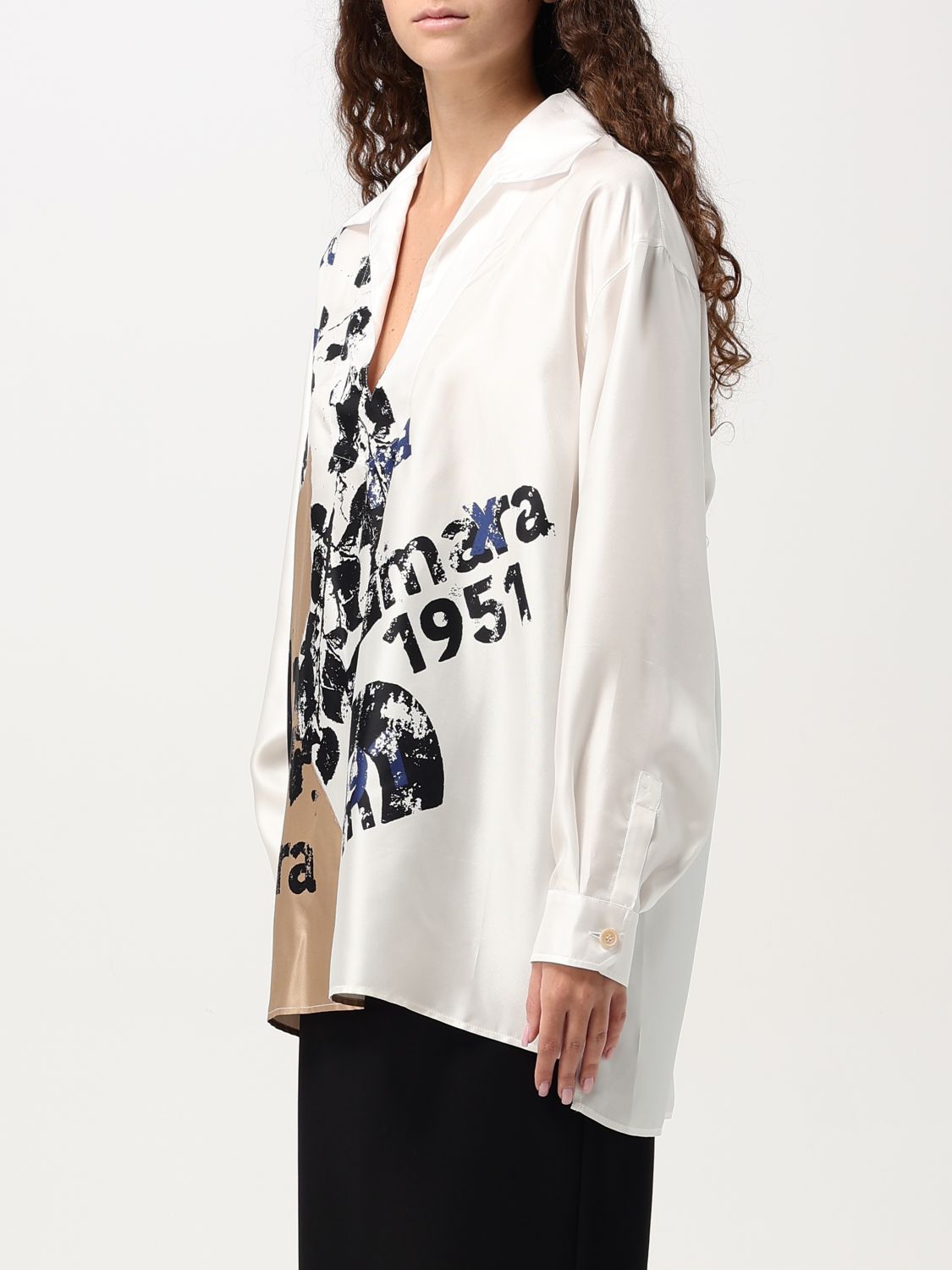 Shirt Woman color Yellow Cream