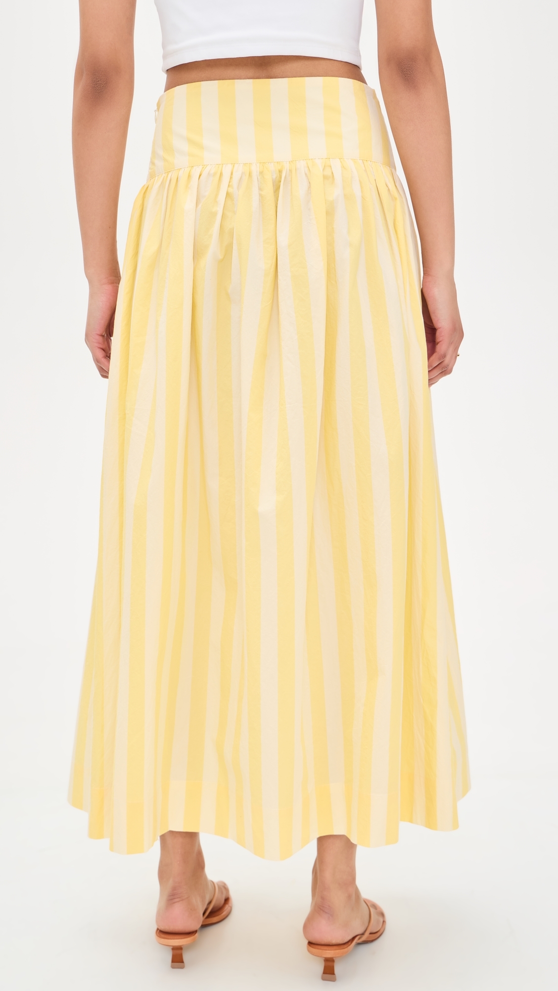 Striped Skirt Mellow Yellow