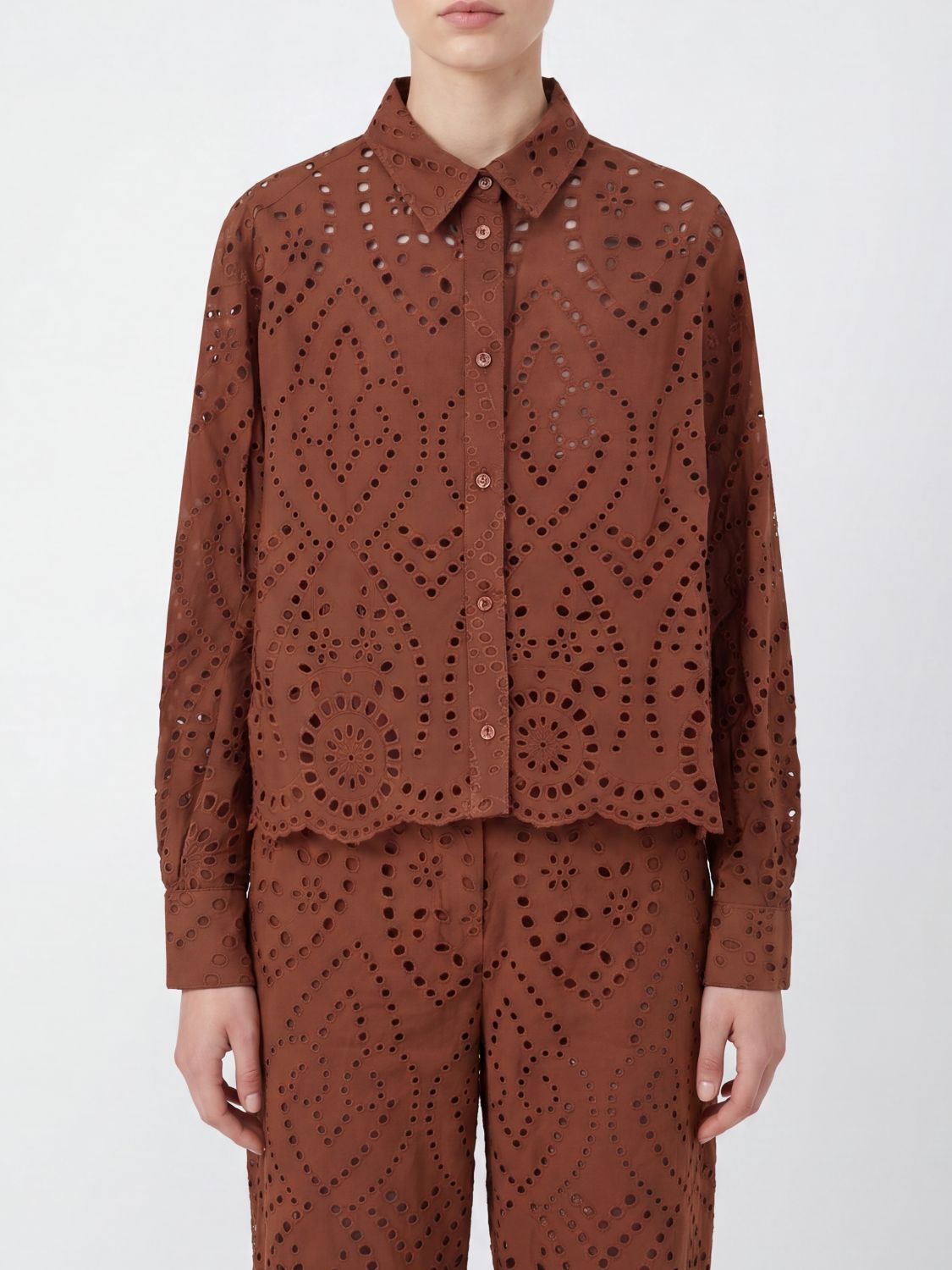 Shirt Woman color Brown