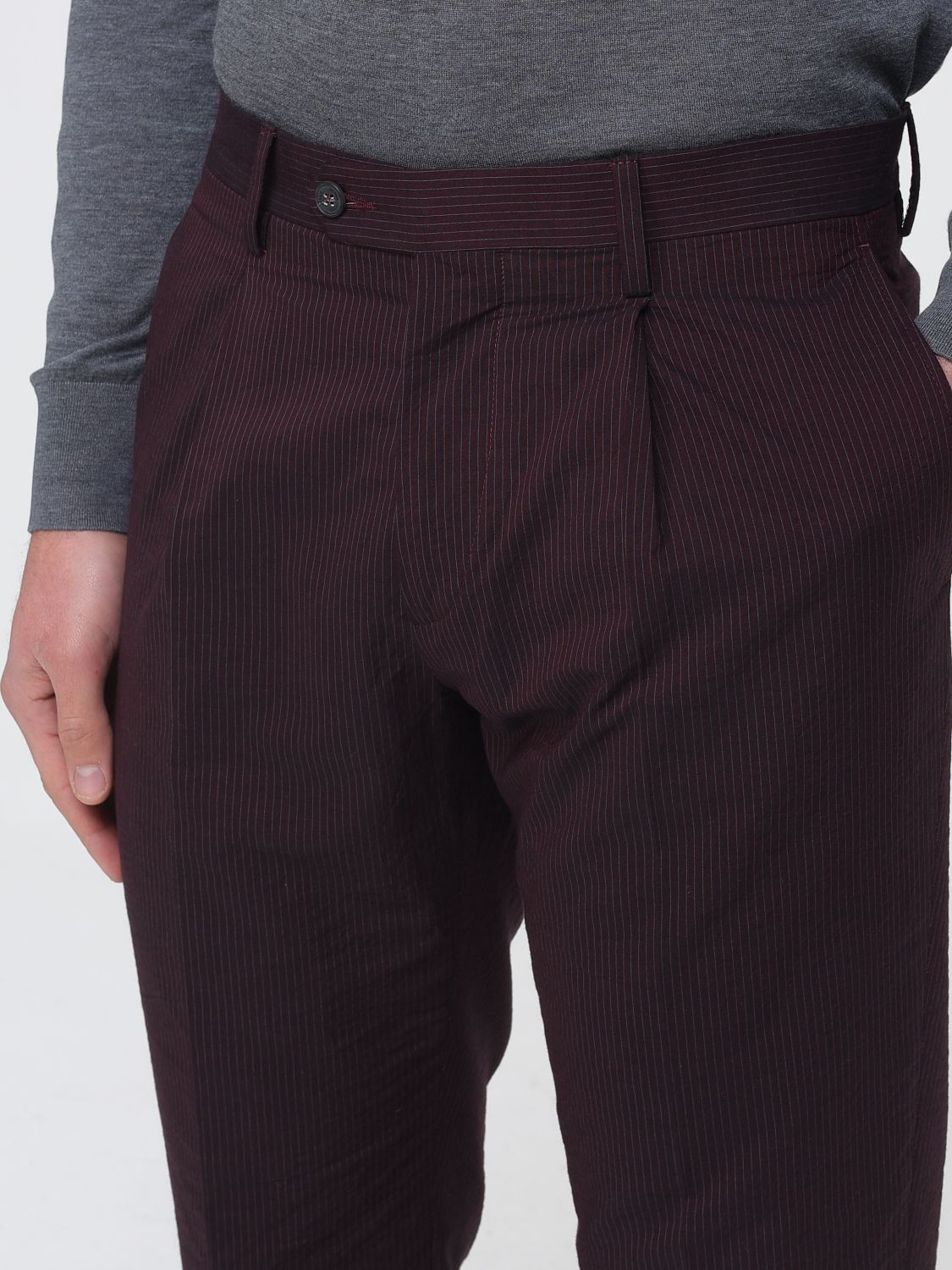 Pants Men color Burgundy