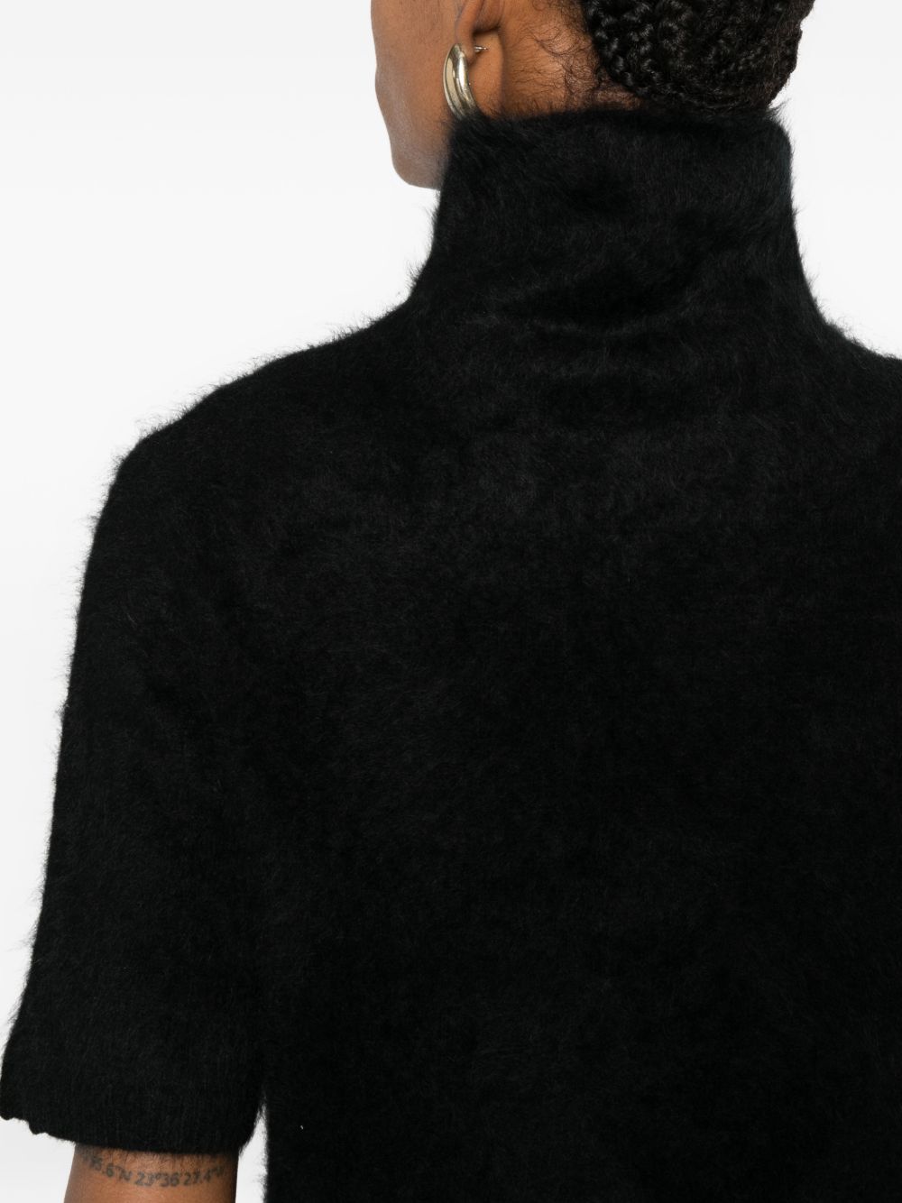 Pull col roulé en cachemire de chèvre doux