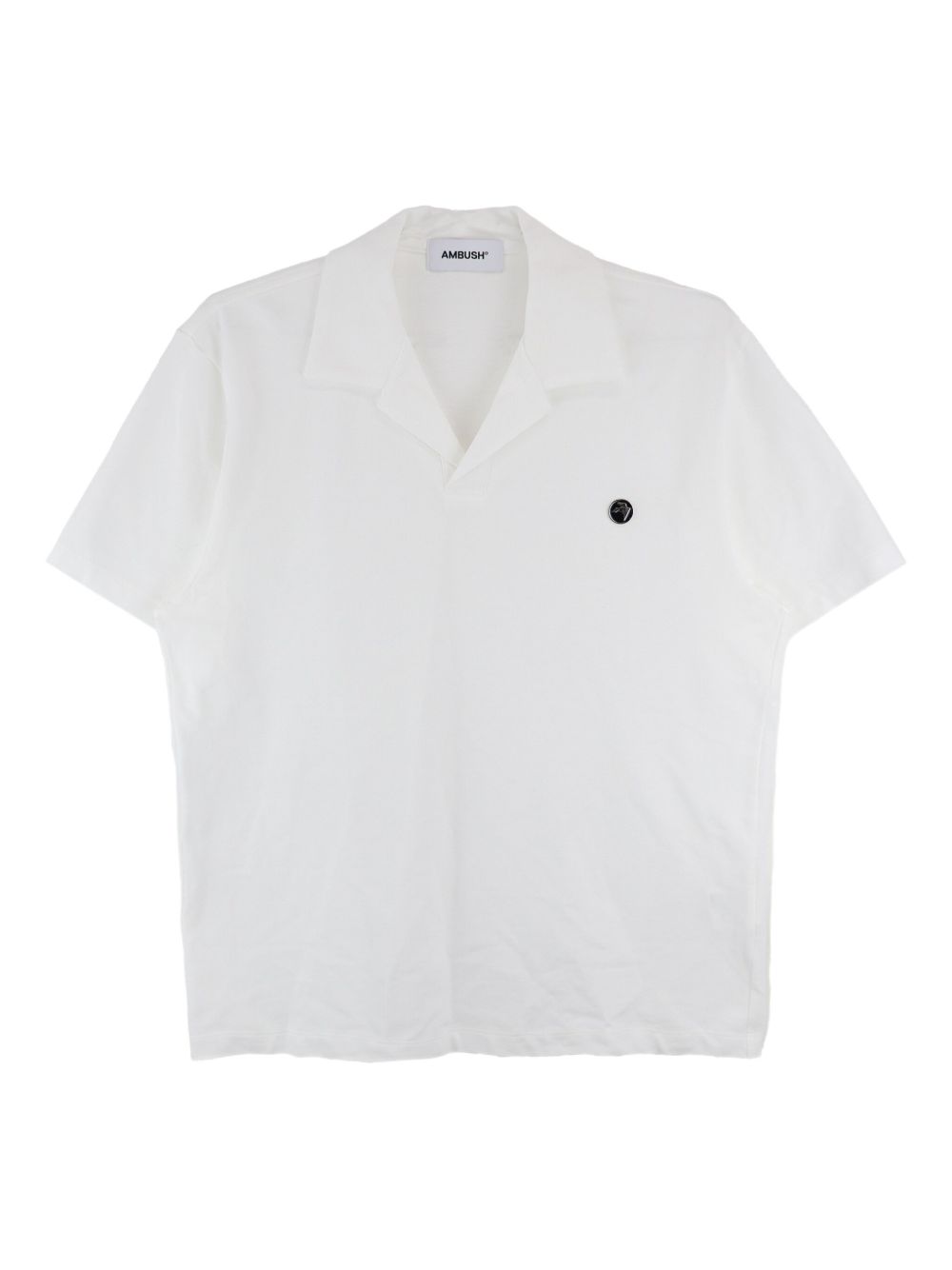 AMBUSH polo-collar short-sleeve T-shirt - White