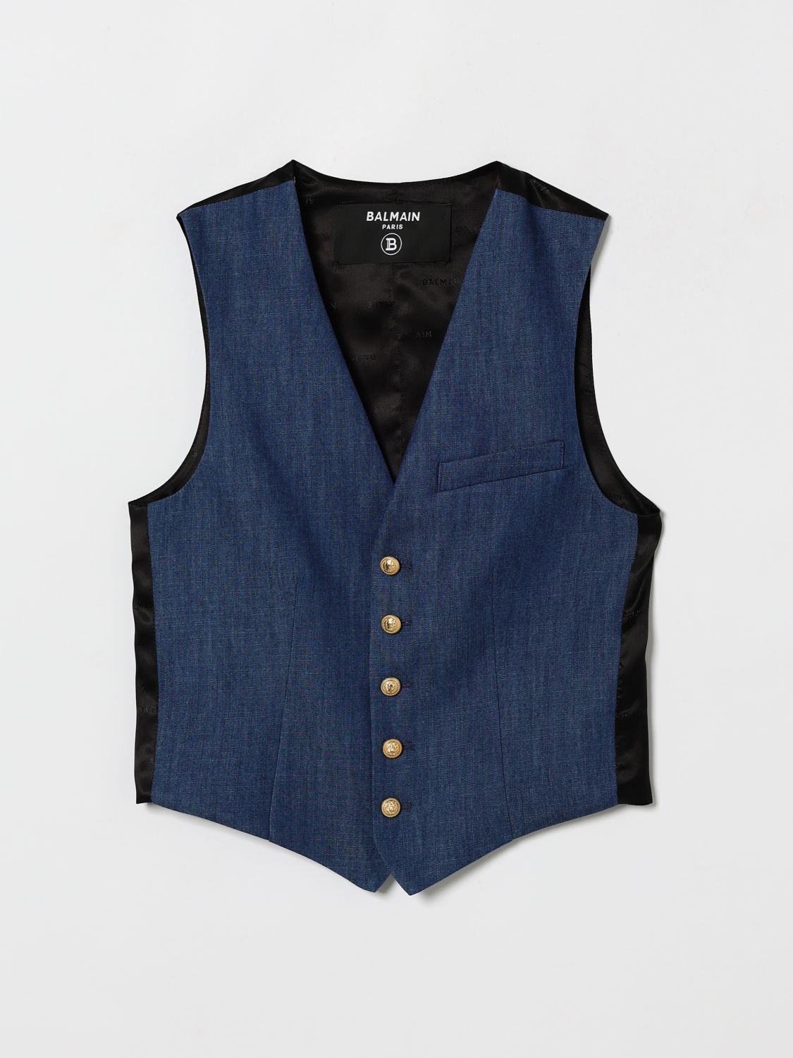 Waistcoat Kids color Blue