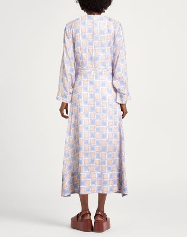 Woman Maxi dress Light blue Size 4 Cotton