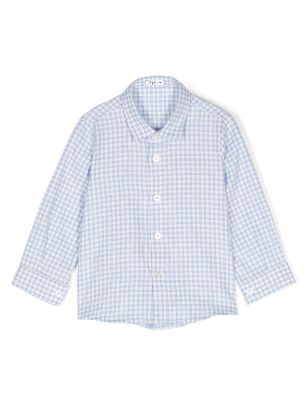 Checked cotton shirt - Blue