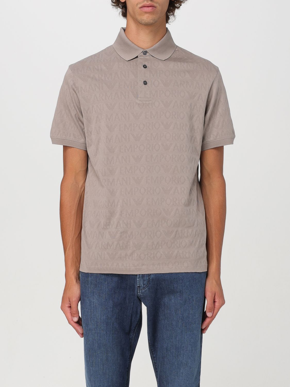 Polo Shirt Men color Grey