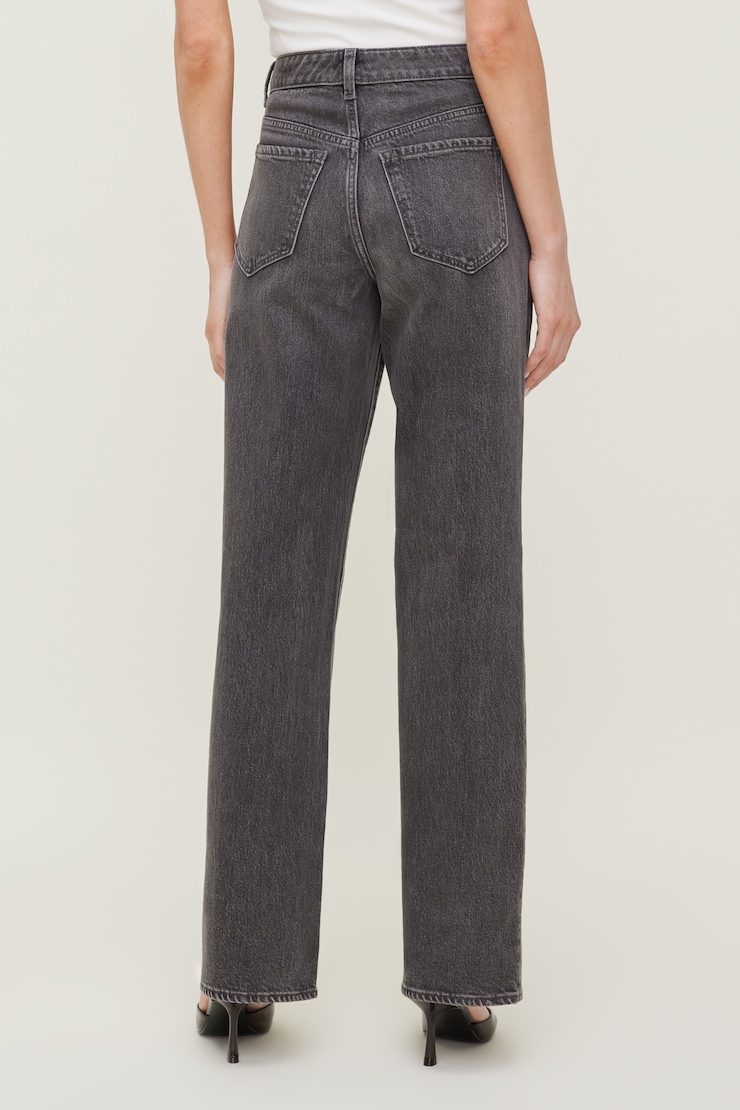 Heidi High Rise Wide Leg Jeans - Black - Women Clothing