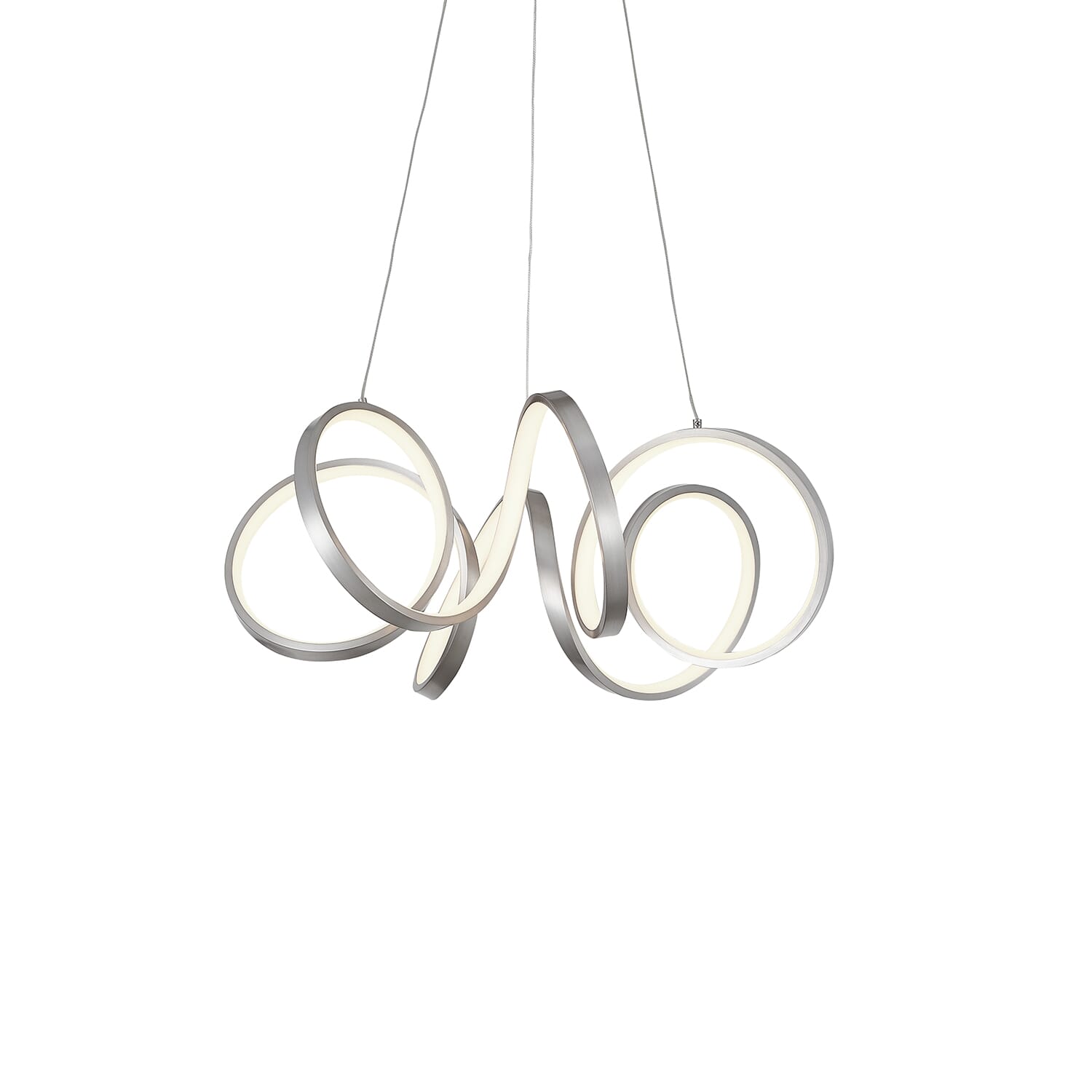 Synergy LED Contemporary Chandelier in Bra