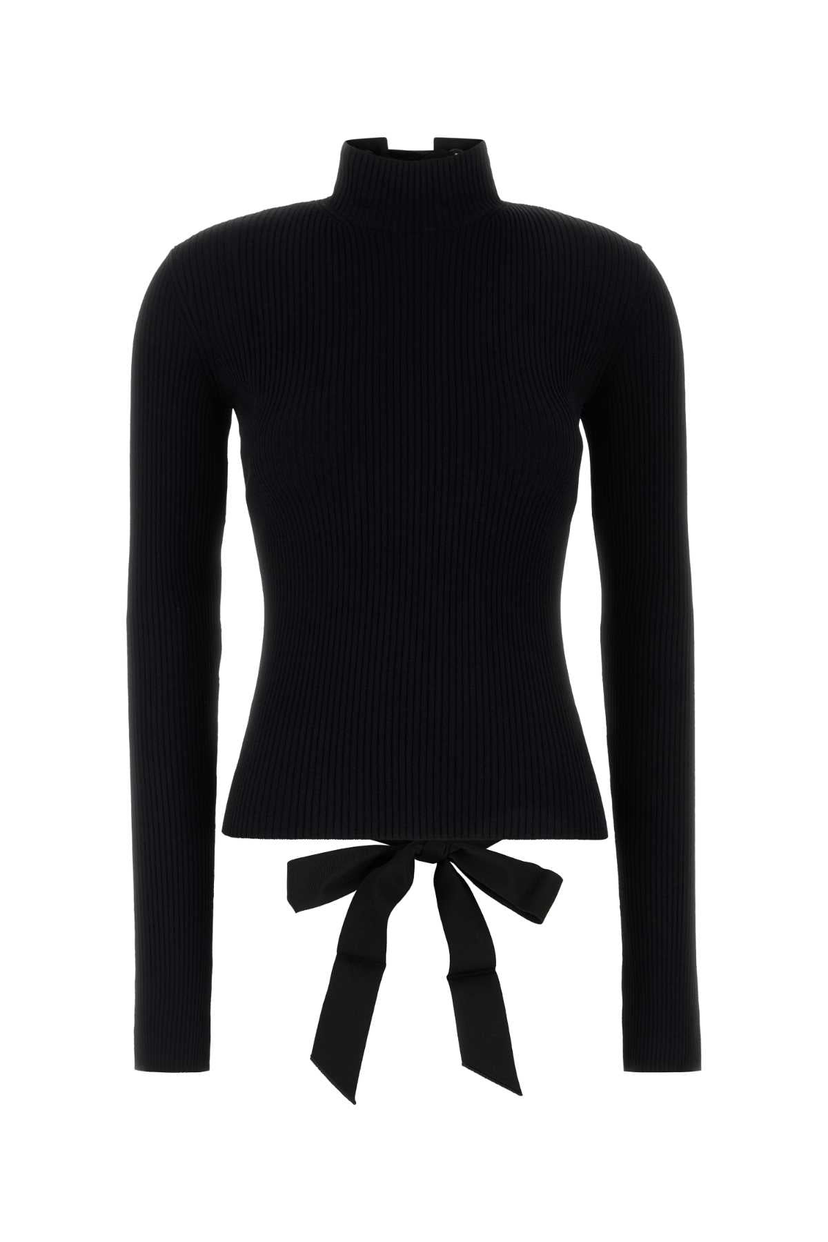 Turtleneck Sweater — Black