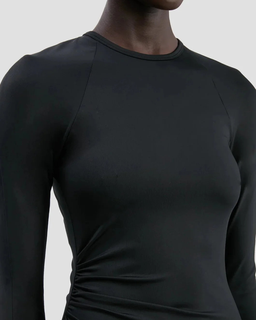 Long Sleeve Midi Dress Black