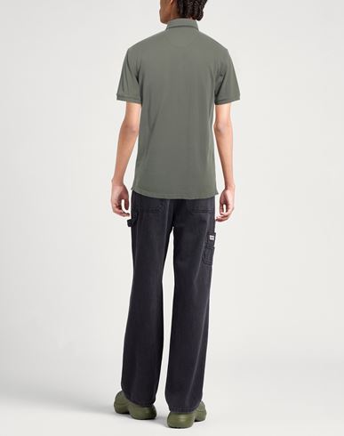 North Sails Man Polo shirt Military green Size S Cotton