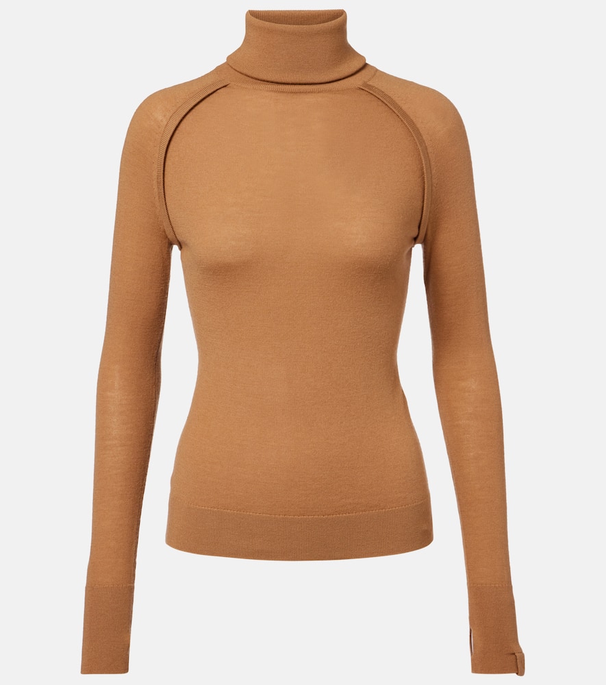Wool turtleneck sweater