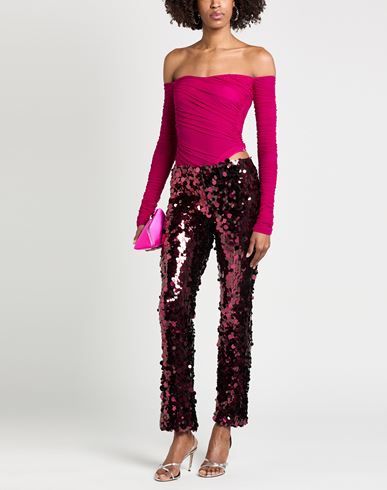 Woman Bodysuit Magenta Size 2 Polyamide, Elastane, Cotton