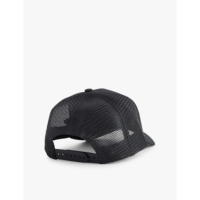 Mens Black Logo-embroidered Cotton Baseball Cap 