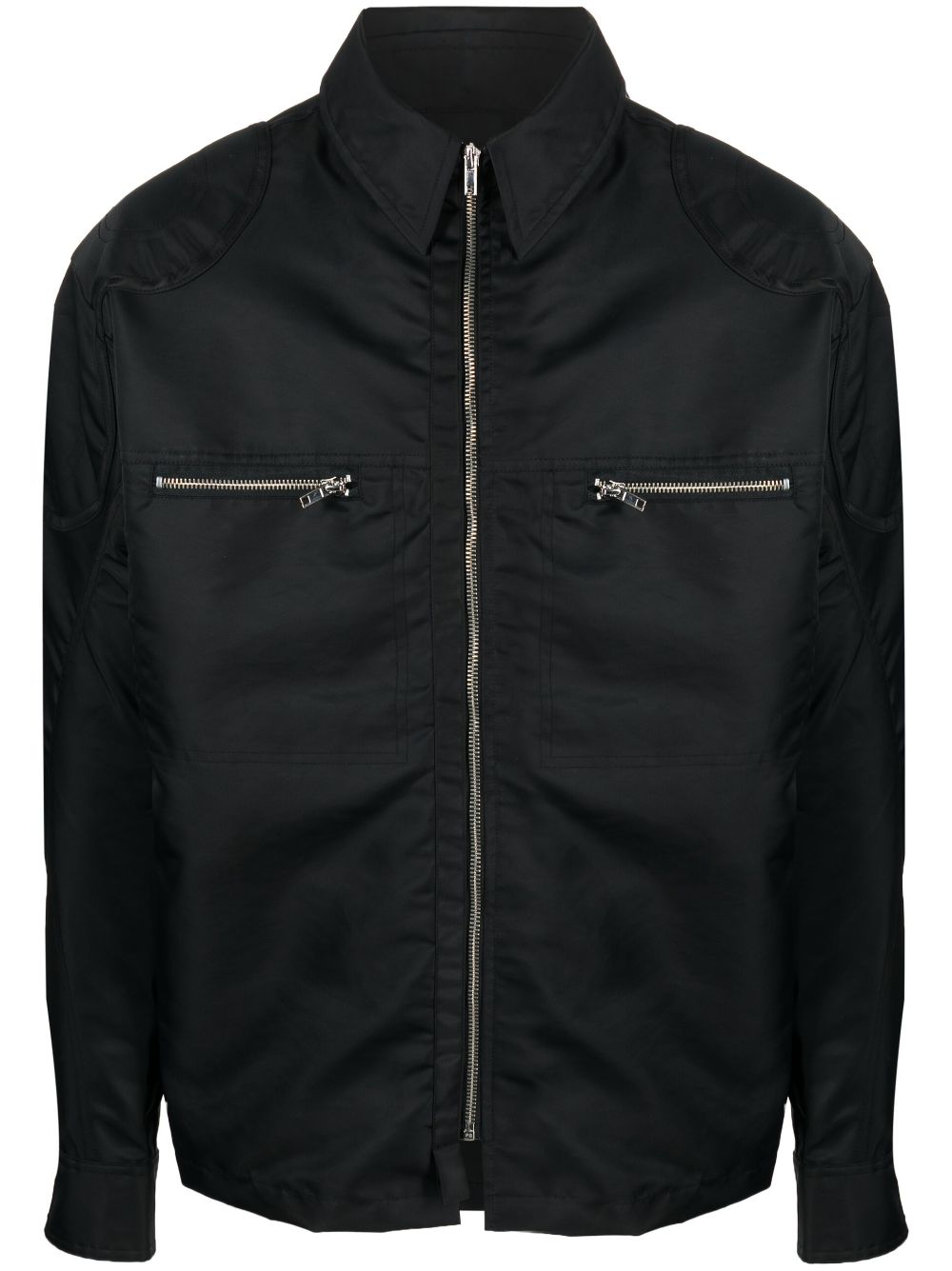 Zip-up shirt jacket - Black