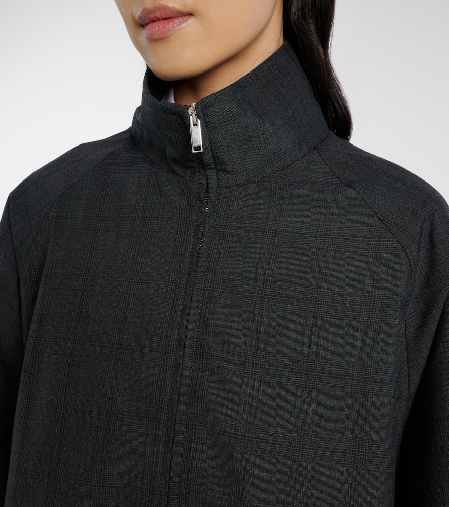 Baxter plaid oversized blouson jacket