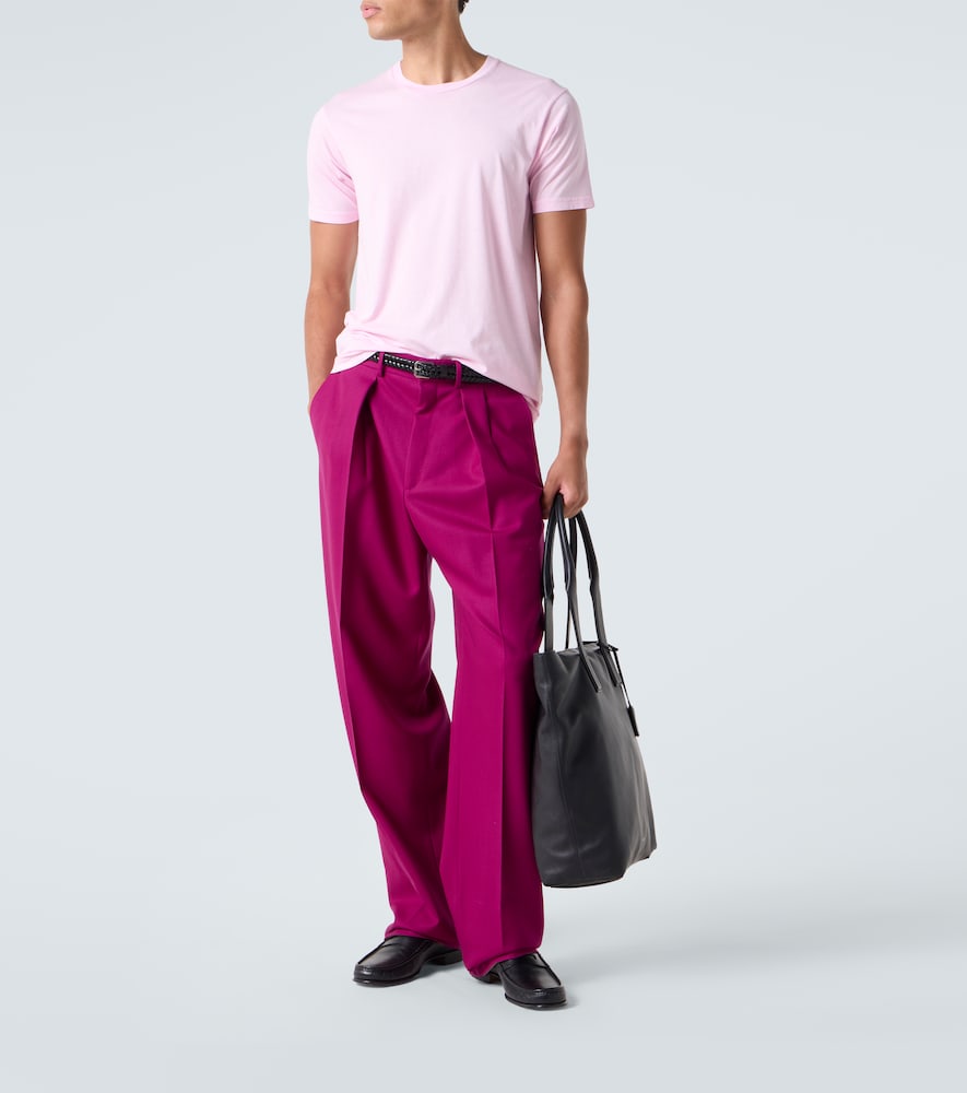 Cotton and silk jersey T-shirt