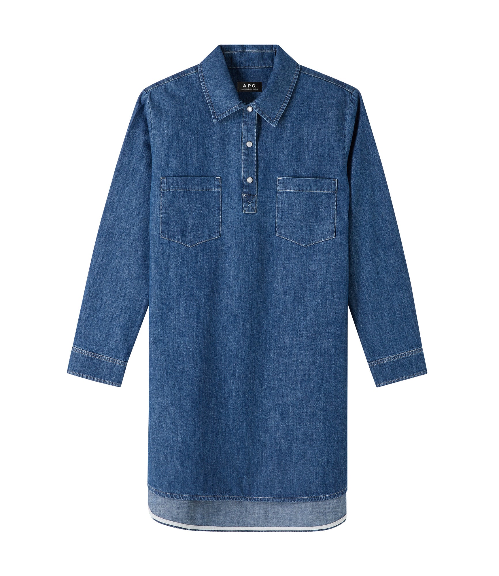 Texas dress IAL - Stonewashed indigo