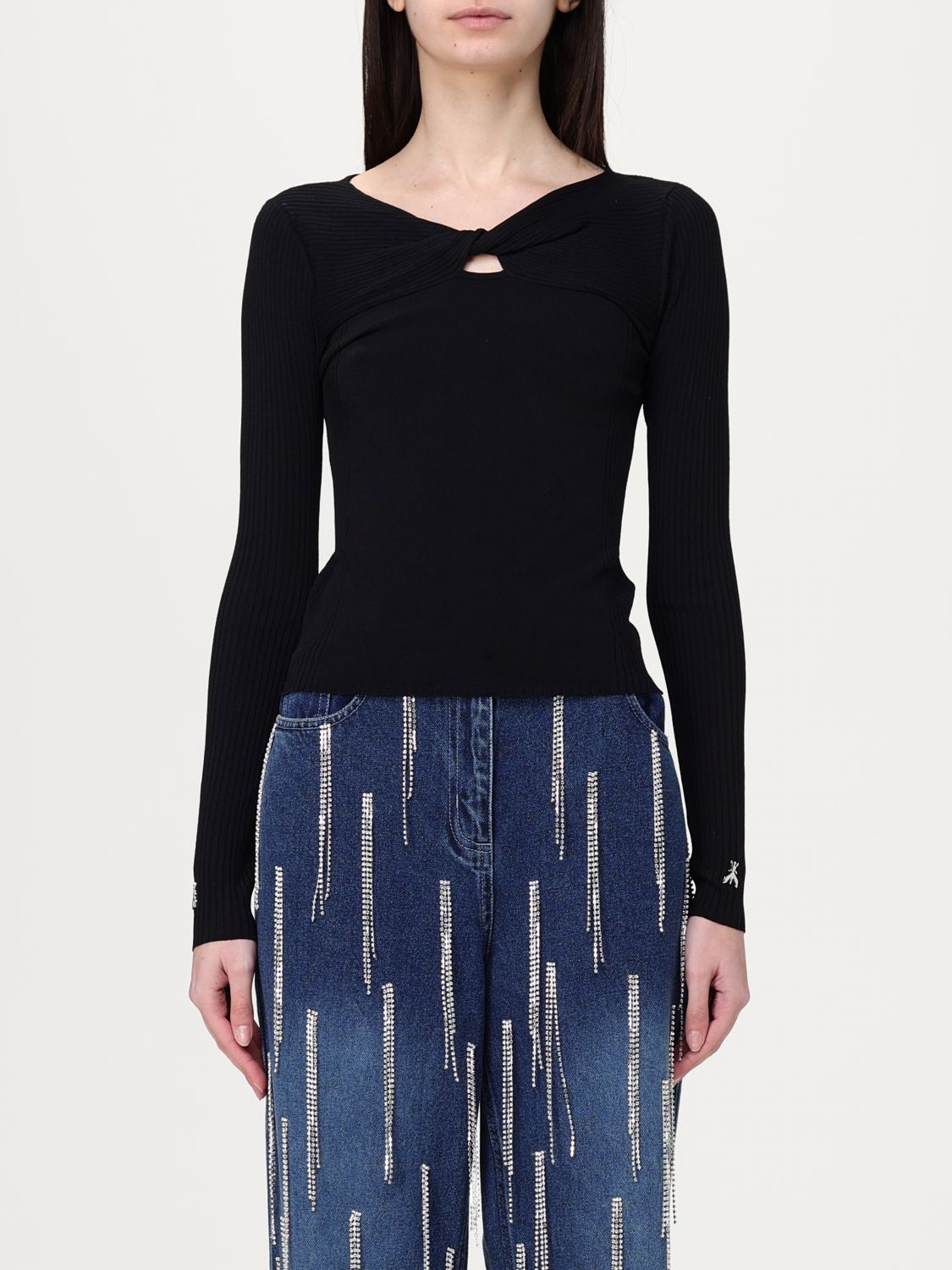 Knot-detailed jumper - Black