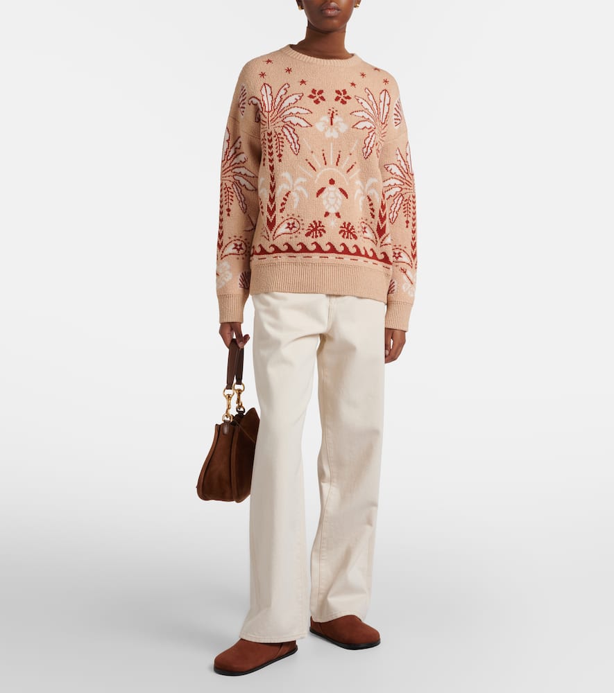 Echoes Of The Island wool and cotton sweater