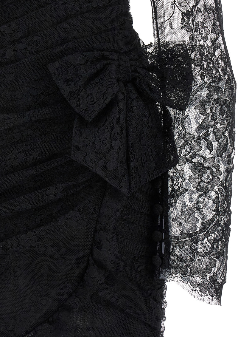 Draped Dress. Dresses Black