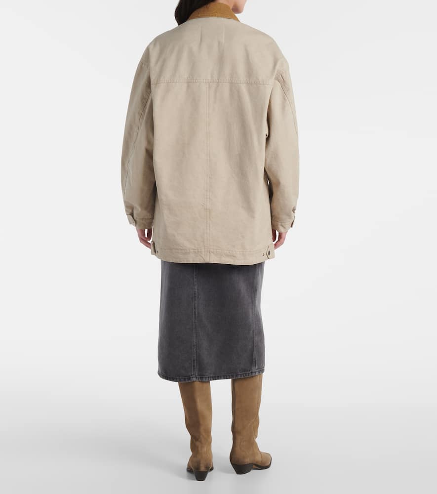 Kimeliaga corduroy-trimmed jacket
