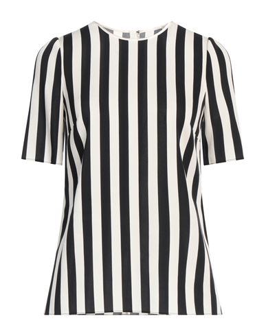 Woman Top Black Size 2 Silk, Elastane