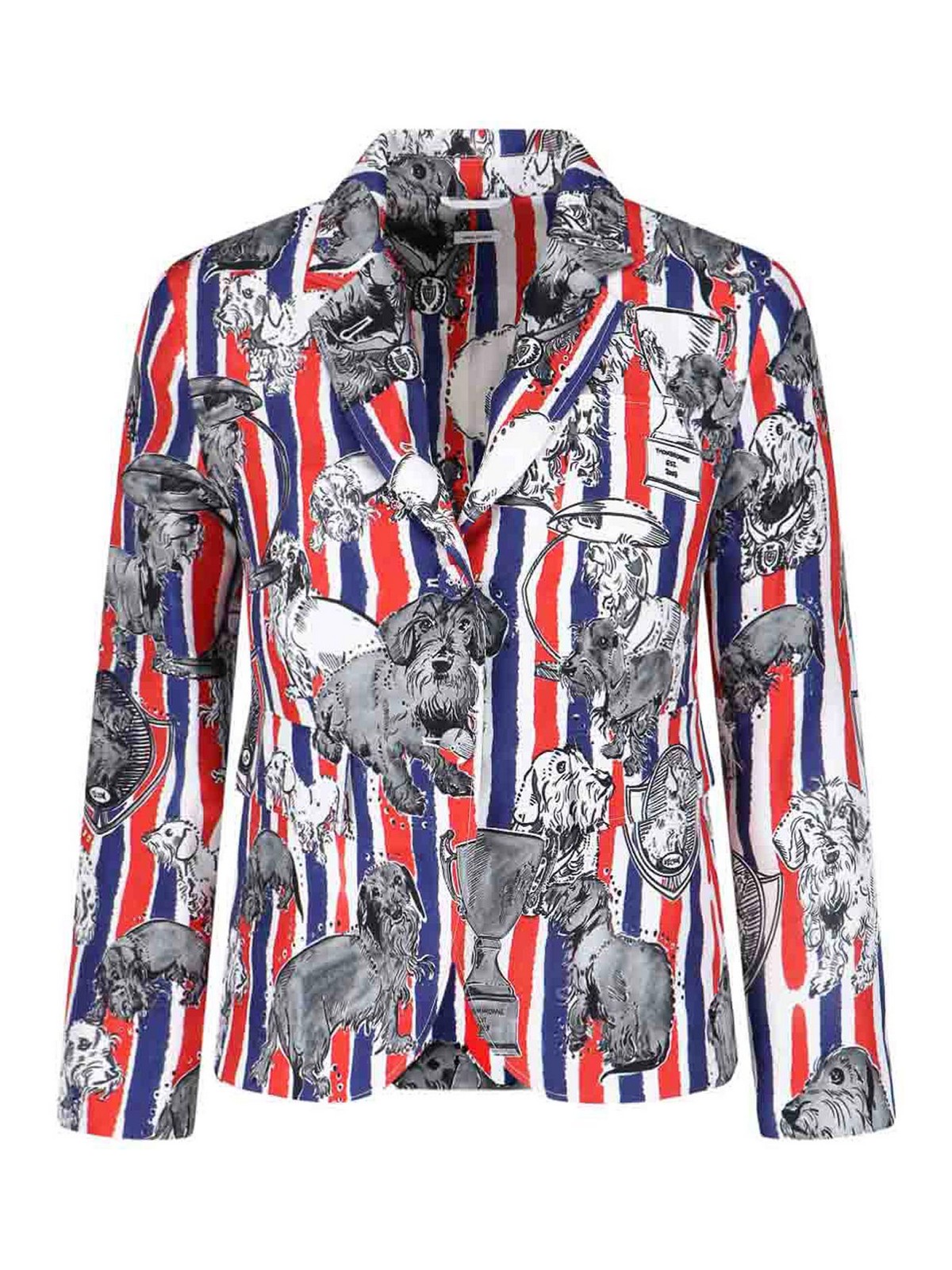 Thom Browne - jacket all over print long sleeves lape