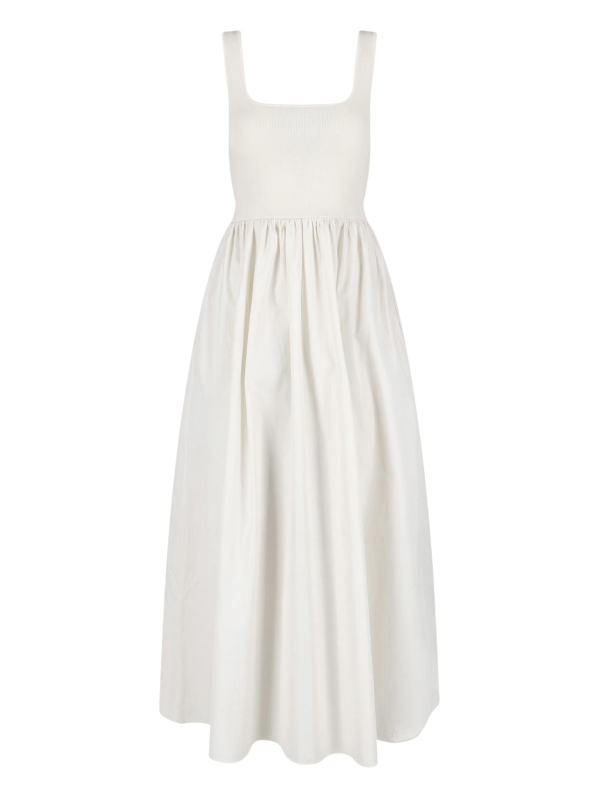 Knit And Cotton Dress