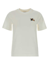 Logo-Embroidered Cotton T-Shirt — White