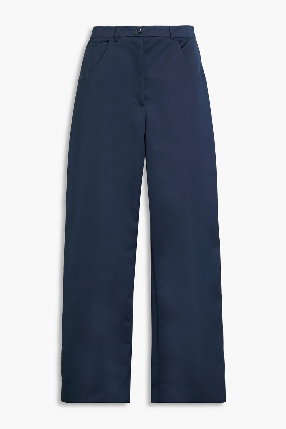 Satin wide-leg pants - Blue - IT 40