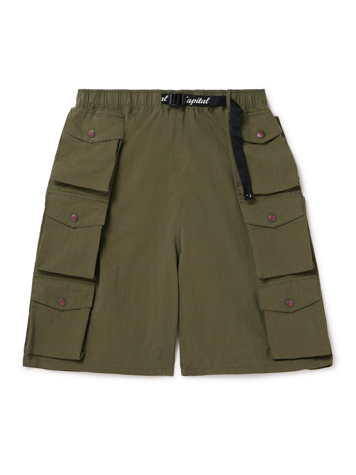 Cotton and Nylon-Blend Ripstop Drawstring Cargo Shorts