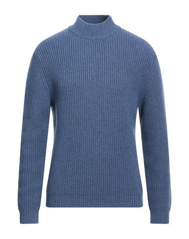 Man Turtleneck Light blue Size L Merino Wool, Polyamide