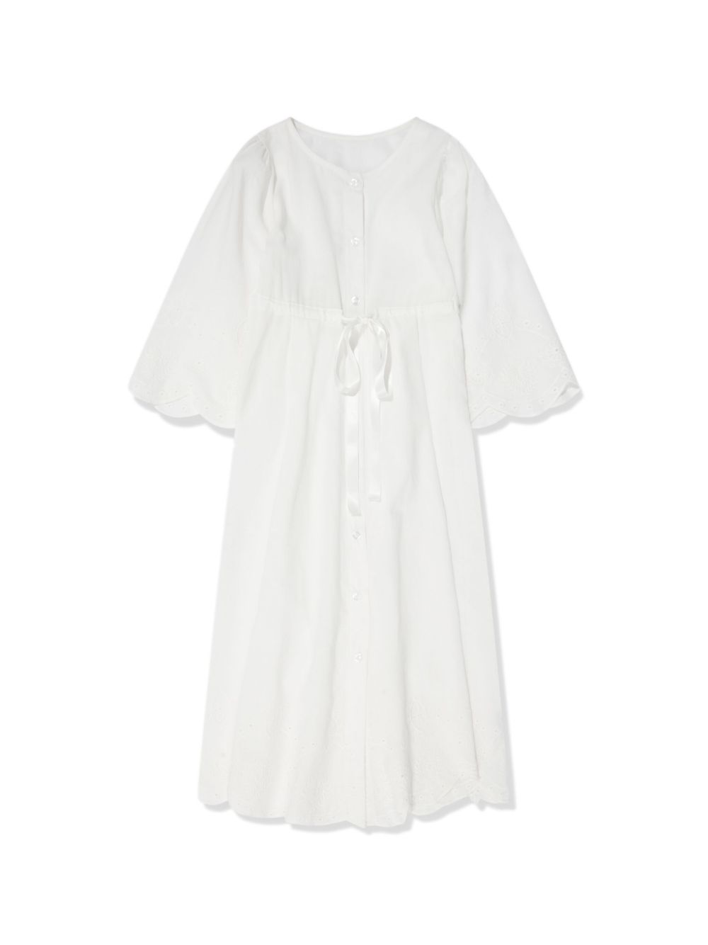 Anetta broderie-anglaise nightdress - White
