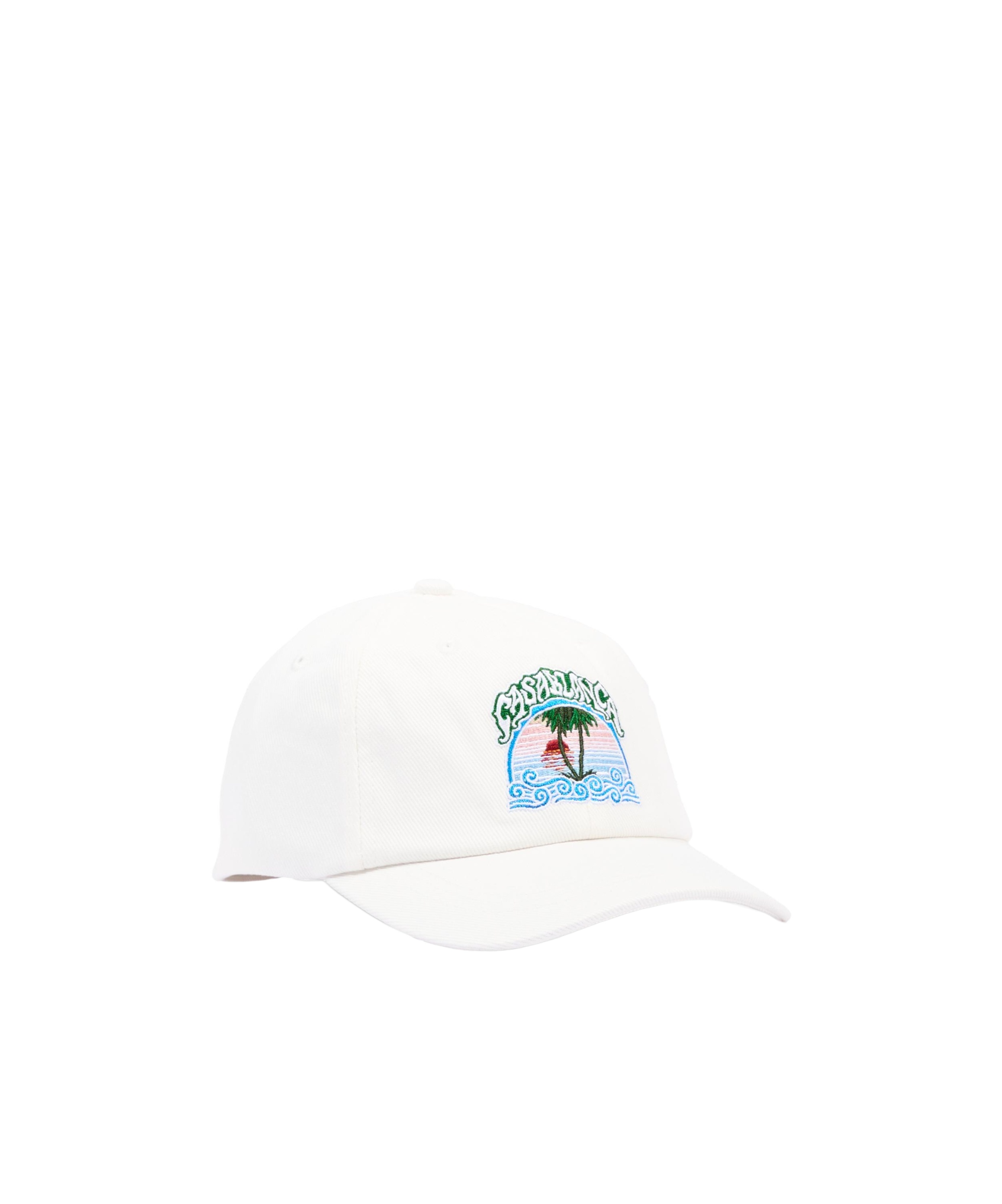 Embroidered-logo baseball cap
