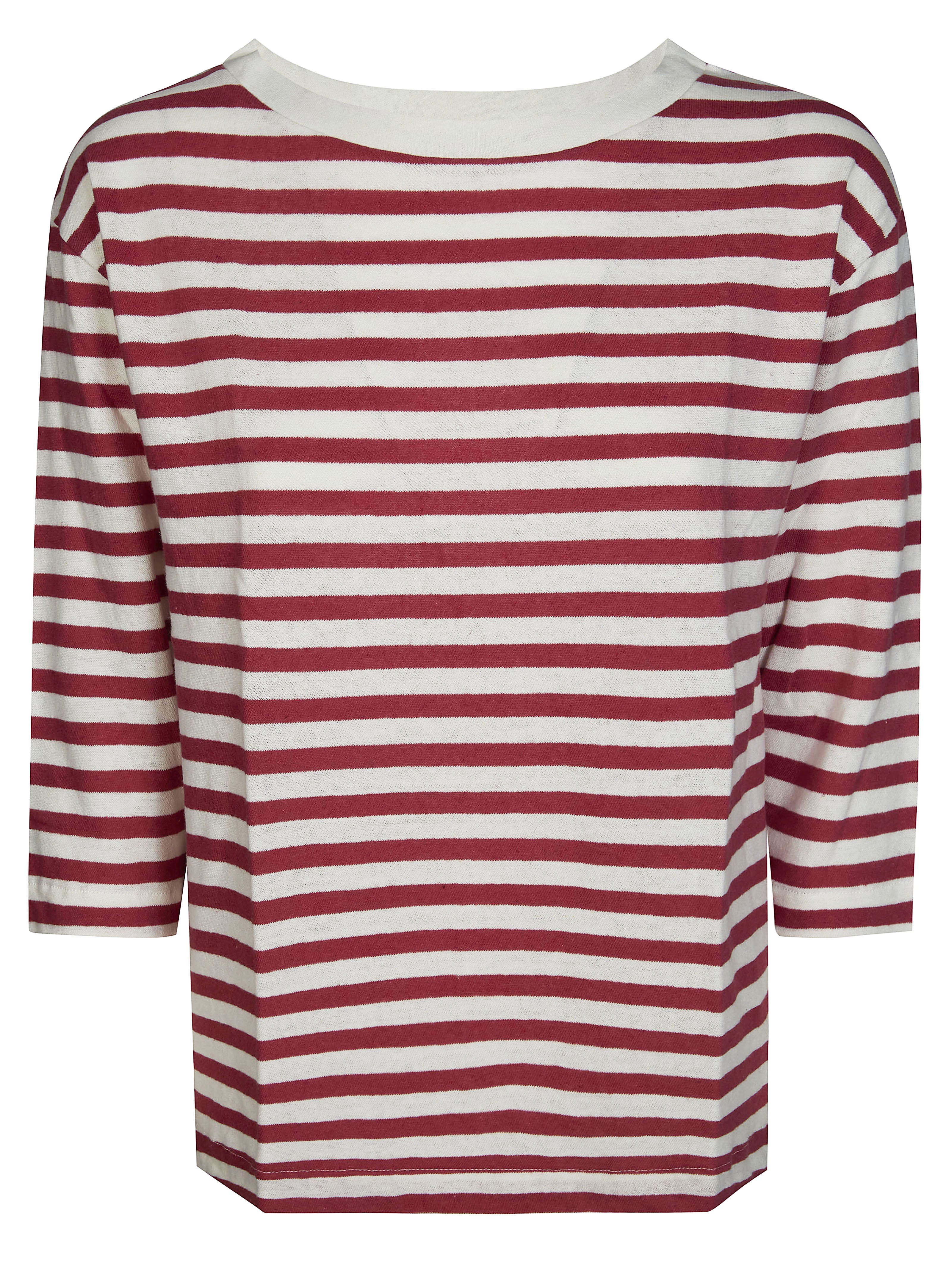 Chic 3/4 Sleeve Striped T-Shirt for Women