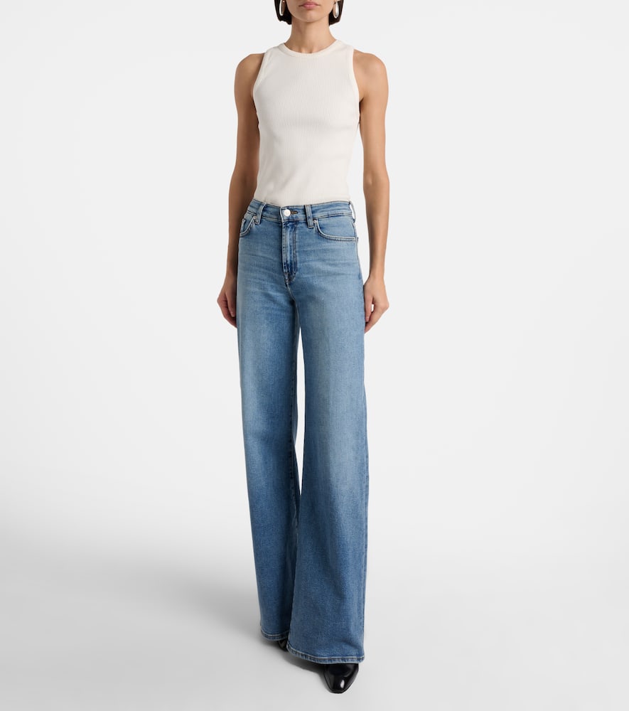 Lotta high-rise wide-leg jeans