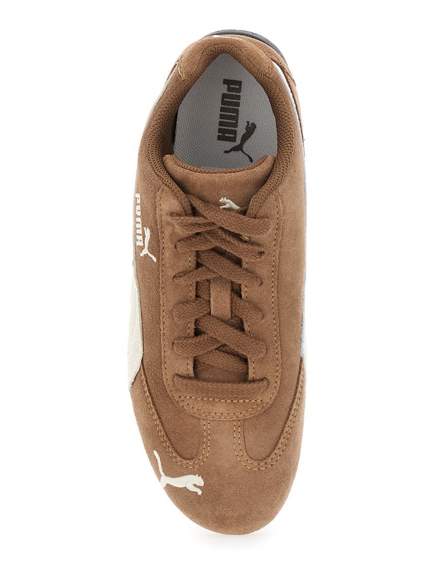 'Speedcat Archive' Brown Sneakers With Side Logo In Suede Unisex
