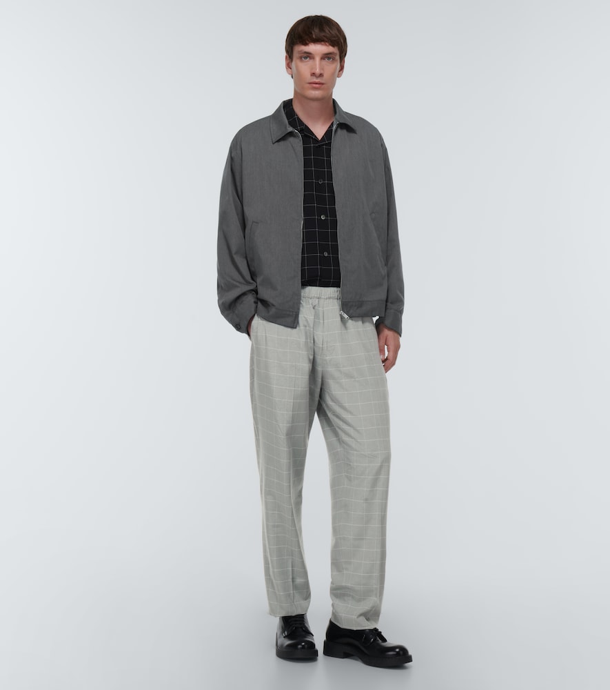 Undercover Checked silk-blend shirt