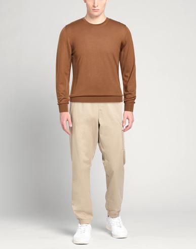 Man Sweater Brown Size 46 Merino Wool