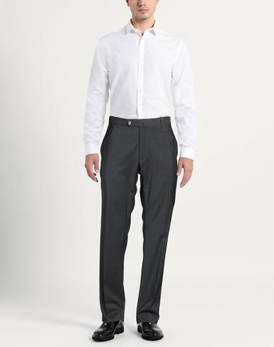 Man Pants Charcoal Size 42 Wool, Elastane