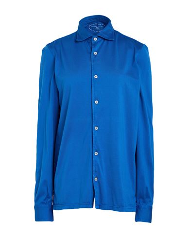 Man Shirt Blue Size 40 Organic cotton