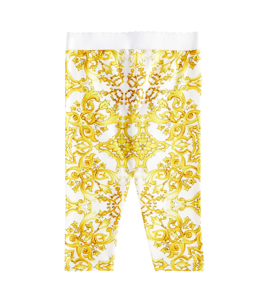 Dolce & Gabbana Kids Baby Majolica cotton dress and bloomers set