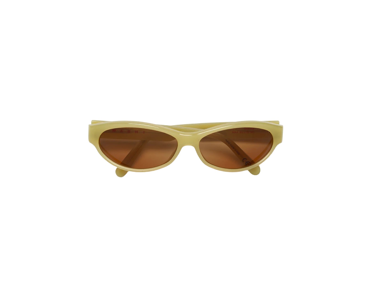Marni Unisex Marni Ouzoud Green Sonnenbrillen Acetat Grün Braun Geometrisch