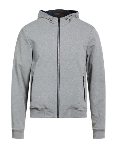 Man Jacket Light grey Size 38 Cotton, Polyamide