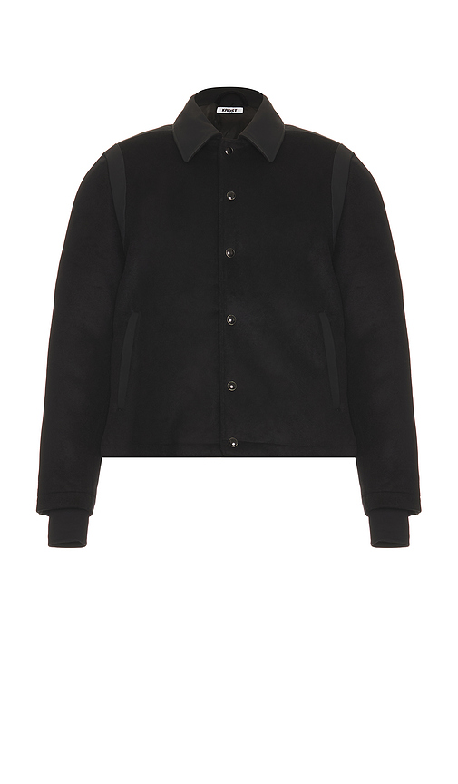 KROST Mercer Varsity Jacket in Black. S. Also in L, M, XL/1X