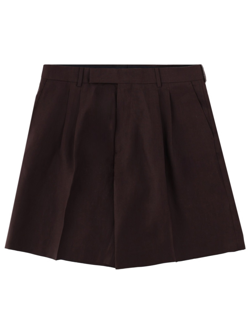 Paul Smith - shorts front pleats belt loops back pocket