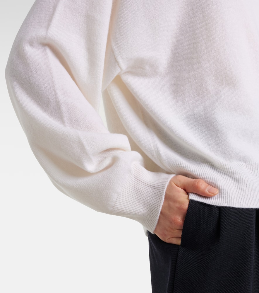 Wool and cashmere polo sweater