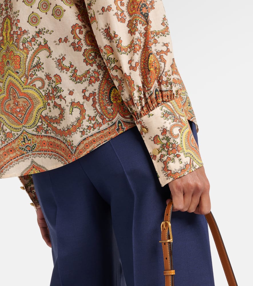 Voyage Imaginaire ruffled cotton shirt