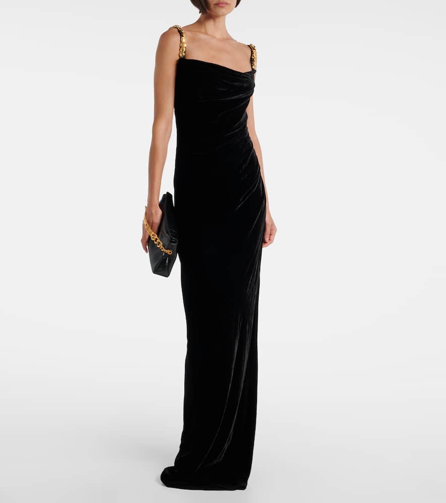 Jersey maxi dress